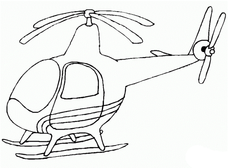 Malvorlagen zum Drucken Ausmalbild Hubschrauber kostenlos 2