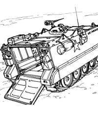Ausmalbild Armee kostenlos 3