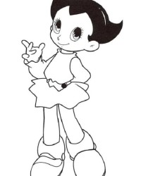 Ausmalbild Astro Boy kostenlos 1