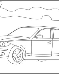 Ausmalbild BMW kostenlos 1