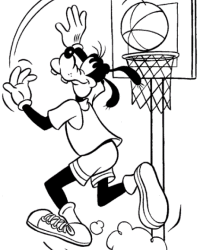 Ausmalbild Basketball kostenlos 2