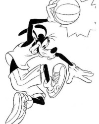 Ausmalbild Basketball kostenlos 3