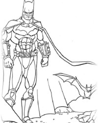 Ausmalbild Batman kostenlos 2