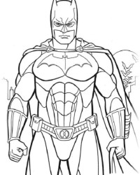Ausmalbild Batman kostenlos 3