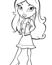 Ausmalbild Bratz kostenlos 1