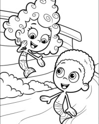 Ausmalbild Bubble Guppies kostenlos 1