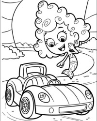 Ausmalbild Bubble Guppies kostenlos 3