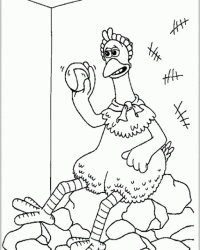 Ausmalbild Chicken Run kostenlos 2