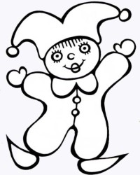 Ausmalbild Clown kostenlos 2