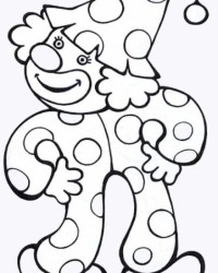 Ausmalbild Clown kostenlos 3