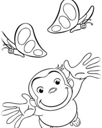Ausmalbild Coco Der neugierige Affe kostenlos 3