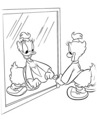 Ausmalbild Daisy Duck kostenlos 1