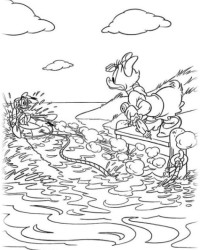 Ausmalbild Daisy Duck kostenlos 3