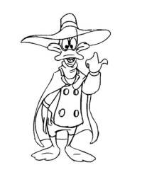Ausmalbild Darkwing Duck kostenlos 2