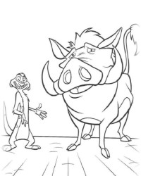 Ausmalbild Der König der Löwen kostenlos 2