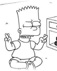 Ausmalbild Die Simpsons kostenlos 2