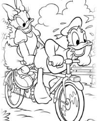 Ausmalbild Donald Duck kostenlos 2
