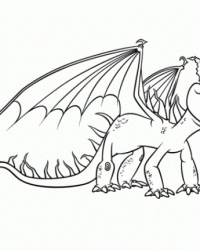 Ausmalbild Drache kostenlos 3