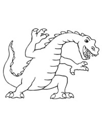 Ausmalbild Drache  kostenlos 5