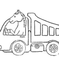 Ausmalbild Fahrer kostenlos 1