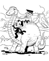 Ausmalbild Felix the cat kostenlos 1