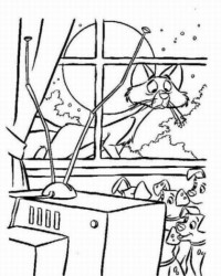 Ausmalbild Fenster kostenlos 1