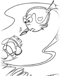 Ausmalbild Findet Nemo kostenlos 1