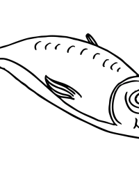 Ausmalbild Fisch kostenlos 3