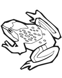 Ausmalbild Frosch kostenlos 1