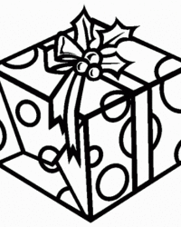 Ausmalbild Geschenk kostenlos 3