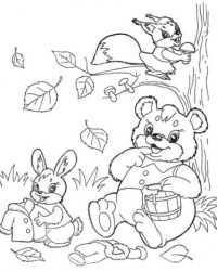 Ausmalbild Herbst kostenlos 4
