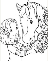 Ausmalbild Holly hobbie and friends kostenlos 2