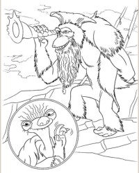 Ausmalbild Ice Age 4 – Voll verschoben kostenlos 2