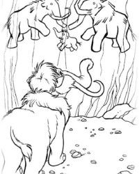 Ausmalbild Ice Age kostenlos 3