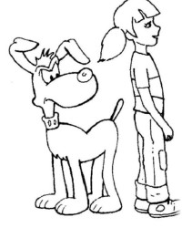 Ausmalbild Inspector Gadget kostenlos 2