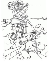 Ausmalbild Iron Man kostenlos 1
