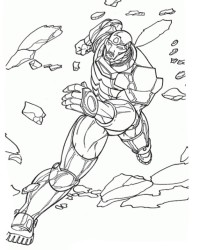 Ausmalbild Iron Man kostenlos 3