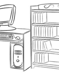 Ausmalbild Kinderzimmer kostenlos 1