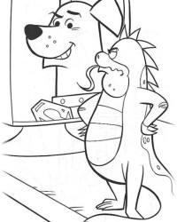 Ausmalbild Krypto der Superhund kostenlos 2