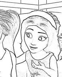 Ausmalbild Lego Friends kostenlos 2