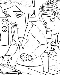Ausmalbild Lego Friends kostenlos 4