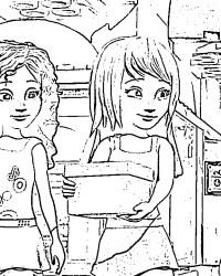 Ausmalbild Lego Friends kostenlos 5