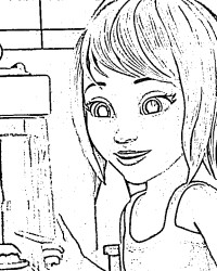 Ausmalbild Lego Friends kostenlos 6