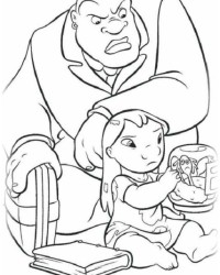 Ausmalbild Lilo und Stitch kostenlos 1