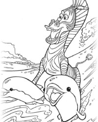 Ausmalbild Madagascar kostenlos 2