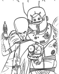 Ausmalbild Megamind kostenlos 1