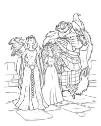 Ausmalbild Merida – Legende der Highlands kostenlos 1
