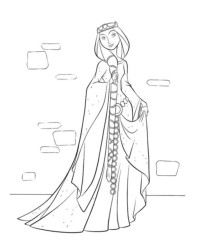 Ausmalbild Merida – Legende der Highlands kostenlos 3