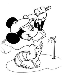 Ausmalbild Micky Maus kostenlos 1