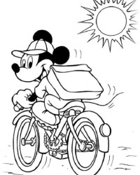 Ausmalbild Micky Maus kostenlos 3